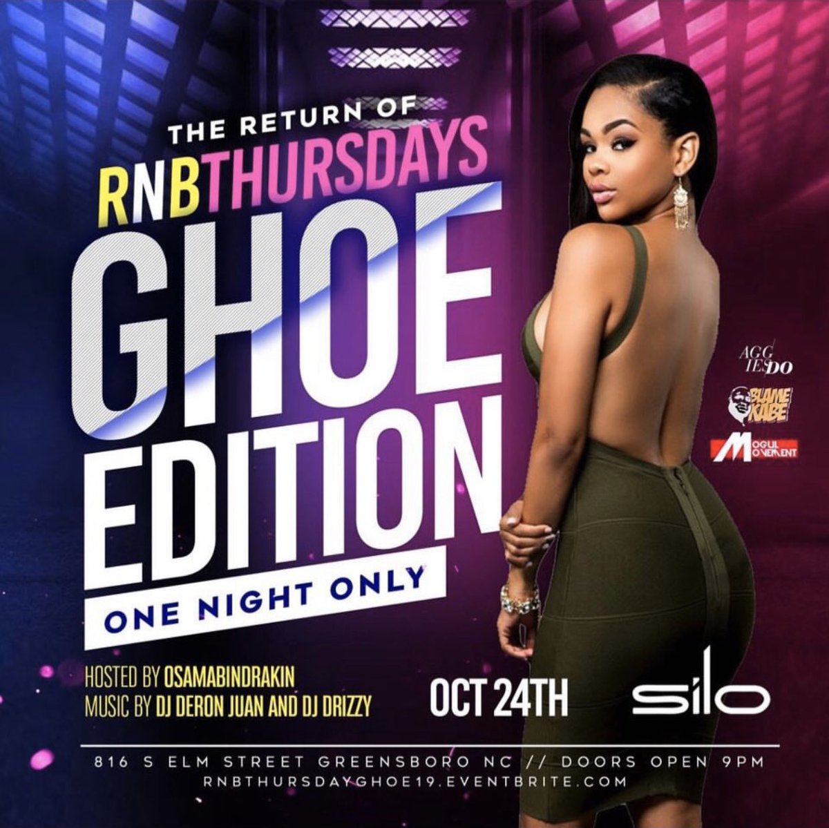 DJDrizzy_'s tweet photo. It’s #GHOE & I Have your Thursday & SATURDAY MOVES FOR MY 21+ !
Grown & Sexy Playground🔥🔥
Vibes Created by @DJDrizzy_
Gone be EXTREME for the GROWN & SEXY !
#NCAT
#TheDrizzyExperience ! https://t.co/Jbs4E6sgeU