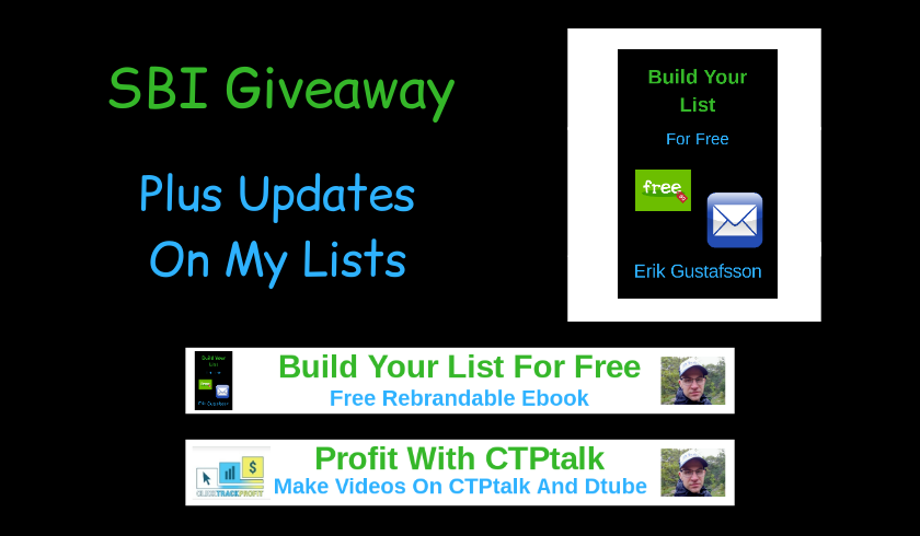 ErikGsn's tweet photo. SBI Giveaway - Plus Updates On My Lists
https://t.co/vcJY2U6xi6
#steem #ctptalk #ctptwitter #clicktrackprofit #steembasicincome https://t.co/dzCOfD9c84