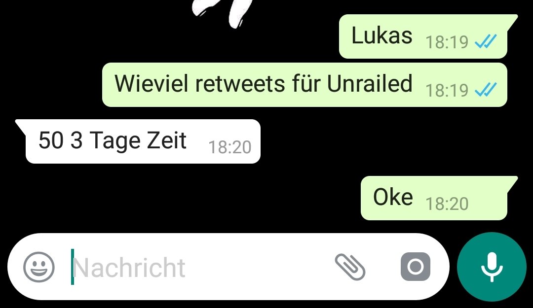 Für 50 rtweets kauft mir Lukas Unrailed 
Gönnt bitte 
<a href="/kappacasxd/">lucas</a> @LikoRP23
@Tronexxd <a href="/Hazzo21/">hassan</a>