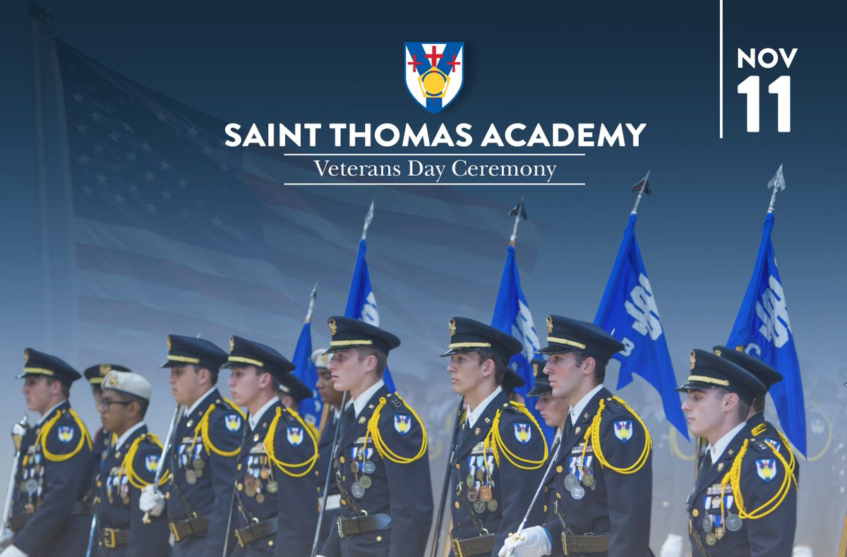 AllThingsSTA's tweet photo. This year we welcome the public to our annual Veterans Day assembly highlighting World War II and honoring two Academy alumni who served in WWII with the Fleming Alumni Veterans Award.

Learn more at https://t.co/G3fNGie6HW https://t.co/Xtq73kLf8c
