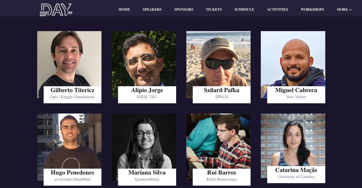 SzilardPafka's tweet photo. Looking forward to speaking at Data Science Portugal Day this week, thanks @davidcmps @rquintino @ruidamendes @datascience_pt @DSPT_Day  for inviting me https://t.co/pskSCKGxaY I would now promo the conference tickets, but it already sold out 👍🤓😎👏���� https://t.co/DWsFwWXcv9