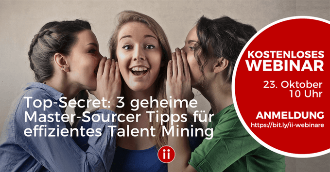 _intercessio's tweet photo. Wir wollen euch gerne nochmal auf unser 3. kostenlose #Webinar hinweisen. Es findet bereits am 23.10. 10 Uhr statt. Thema: "Top-Secret: 3 geheime Master-Sourcer Tipps für effizientes Talent Mining". Am besten gleich anmelden. ;) https://t.co/itSYX0JSKI…... #TalentMining https://t.co/QxIj1XaALA