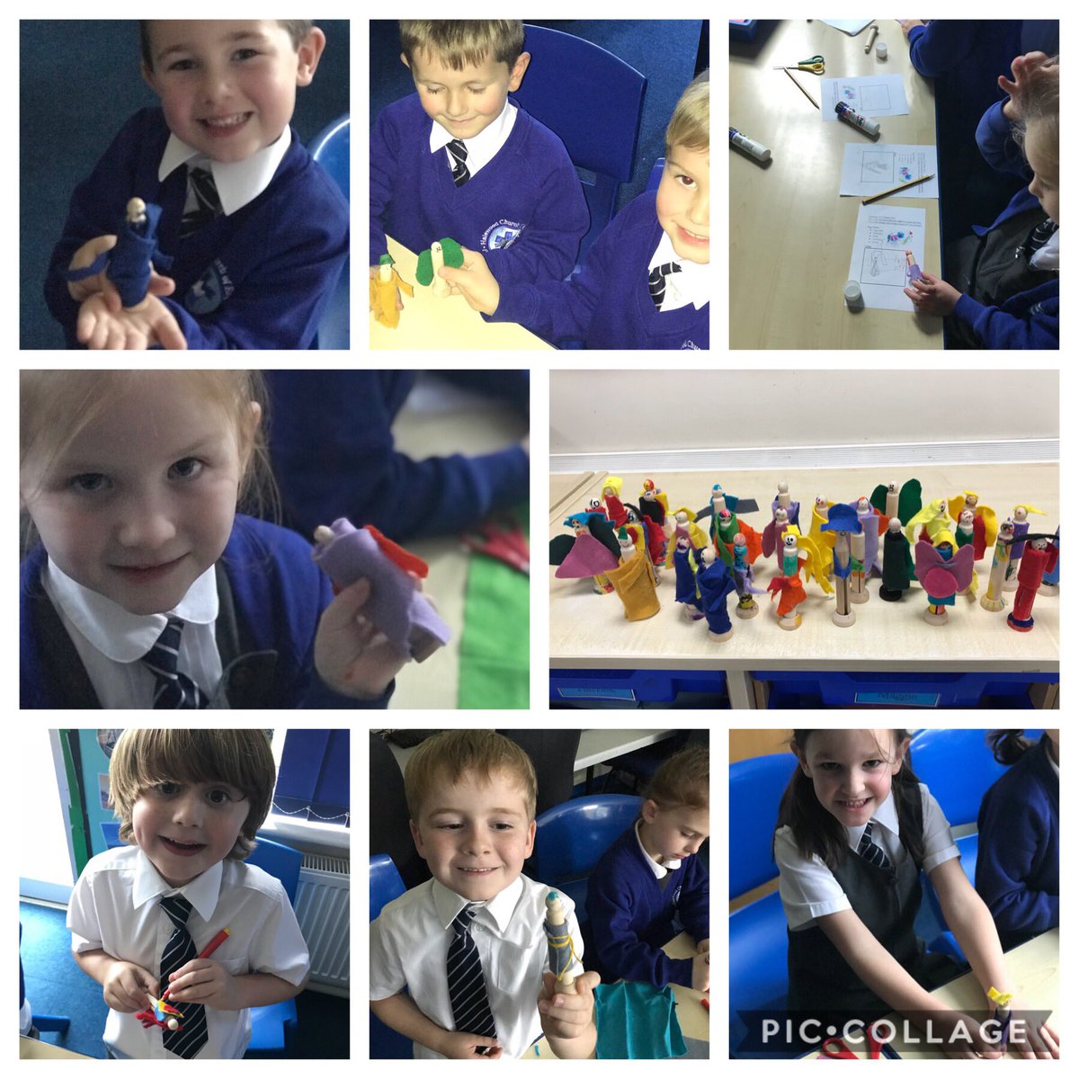 halewoodcofe's tweet image. Lots of fun in Year 1 today making peg dolls. #history #victoriantoys #designandcreate