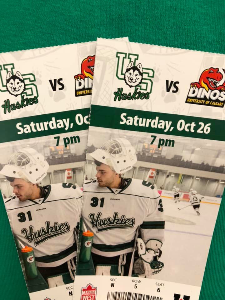 ❗️GIVEAWAY ALERT❗️

We have 2 club seat tickets for the Huskie men’s hockey game this Saturday, October 26 at 7:00pm thanks to <a href="/chad_london/">Chad London</a>!

Visit us on Facebook to enter: facebook.com/USaskKin/

Club seats include cushioned seats and food and beverage delivery directly to you!