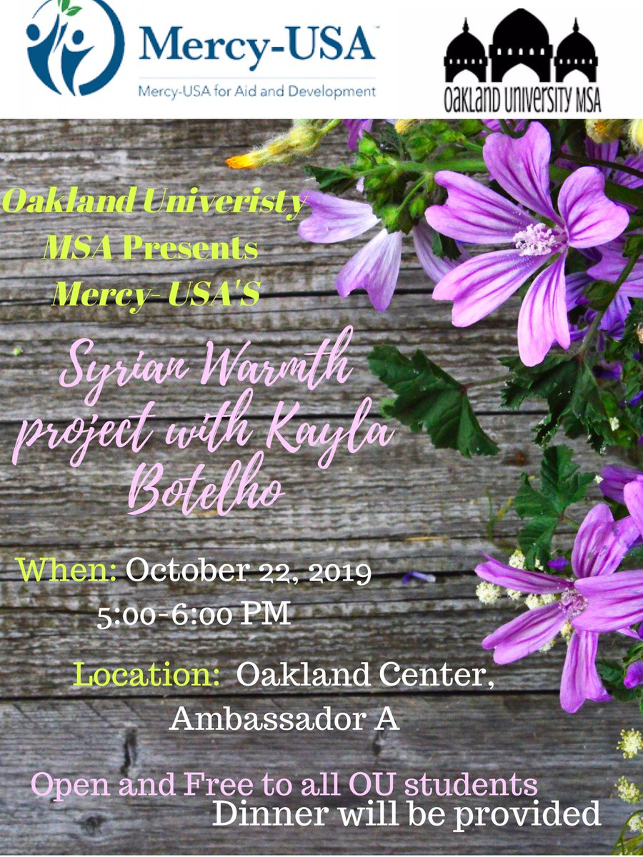 OU_MSA's tweet image. Hey guys tomorrow is the MSA General Body meeting 5-6PM at the Oakland Center Ambassador A room, come through:)