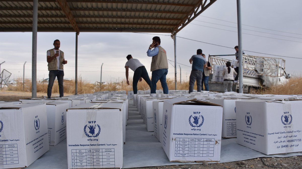 World Vision Iraq, in partnership with WFP, distributed food to 500 families arriving the Baradarsh camp from North Eastern Syria. As the situation in Syria is escalating, World Vision takes measures to help new arrivals in KRI through food provision. 

#northeasternsyia