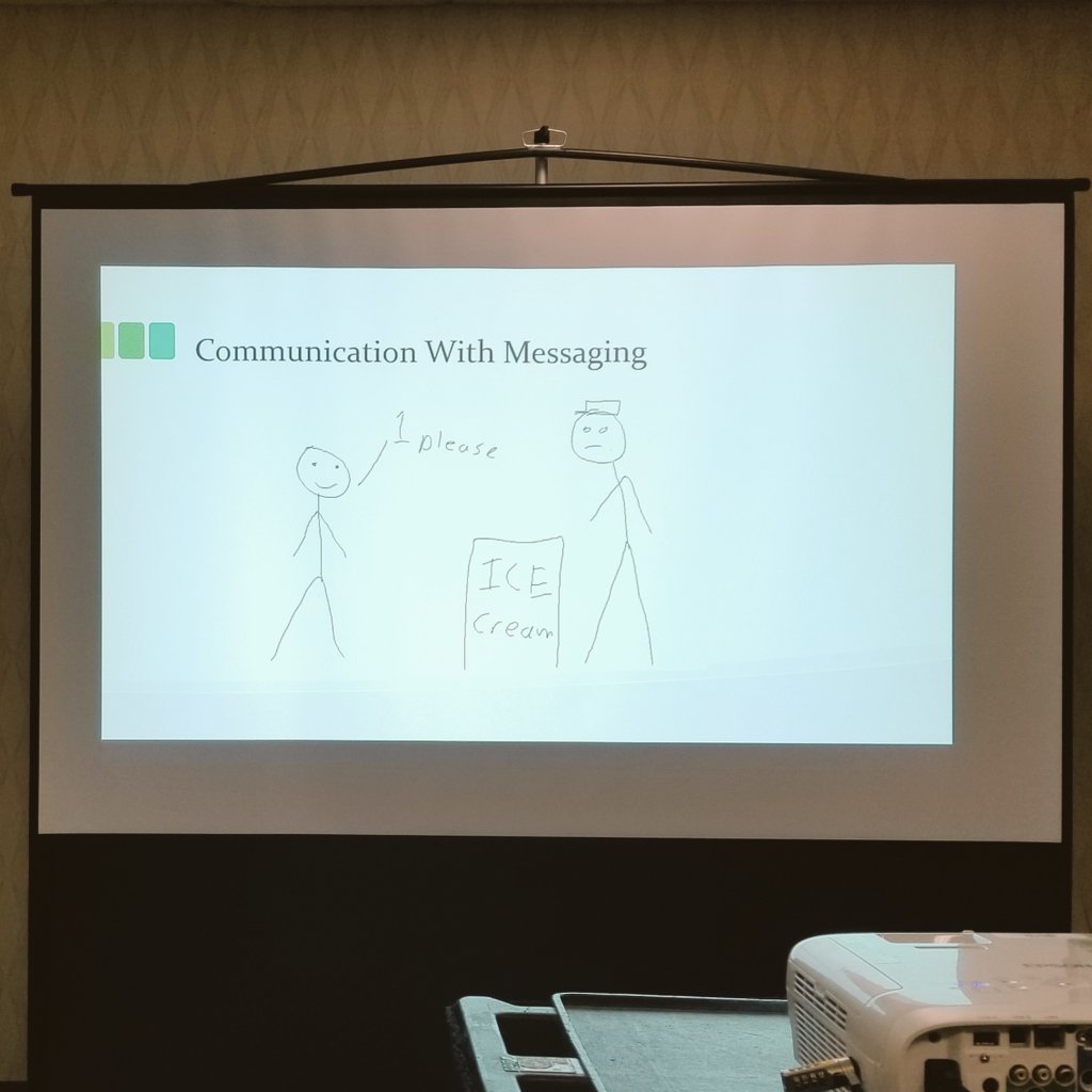 davidwesst's tweet photo. With #art like this you @stimms is definitely spending all his time being an expert in #Microservices.

#gamedev #softwaredevelopment #prdc19 #developerart https://t.co/Jt3MjIkAq4