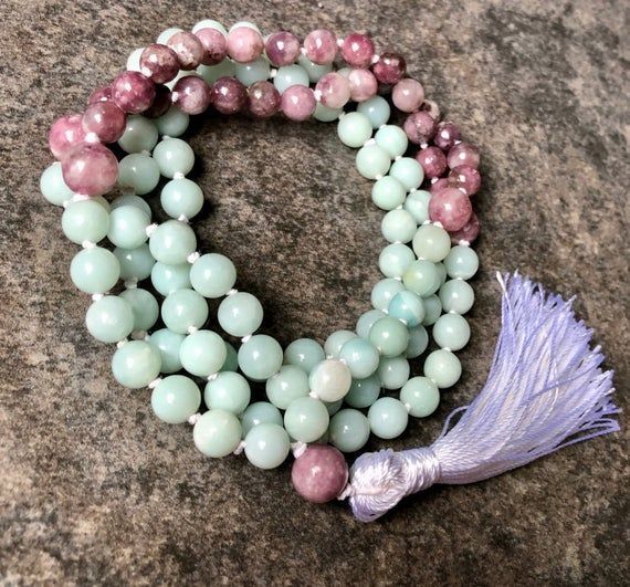 GaiaGemsLLC's tweet photo. Only 1 Pink Lepidolite and Amazonite Mala necklace left! Be sure to get this beautiful Mala before it is gone and receive the benefits of these two powerful gemstones! #lepidolite #amazonite #108mala #gemstonejewelry #emfprotection #5gprotection #etsy
https://t.co/KSEIzgGAkK https://t.co/PXQabmCsnM