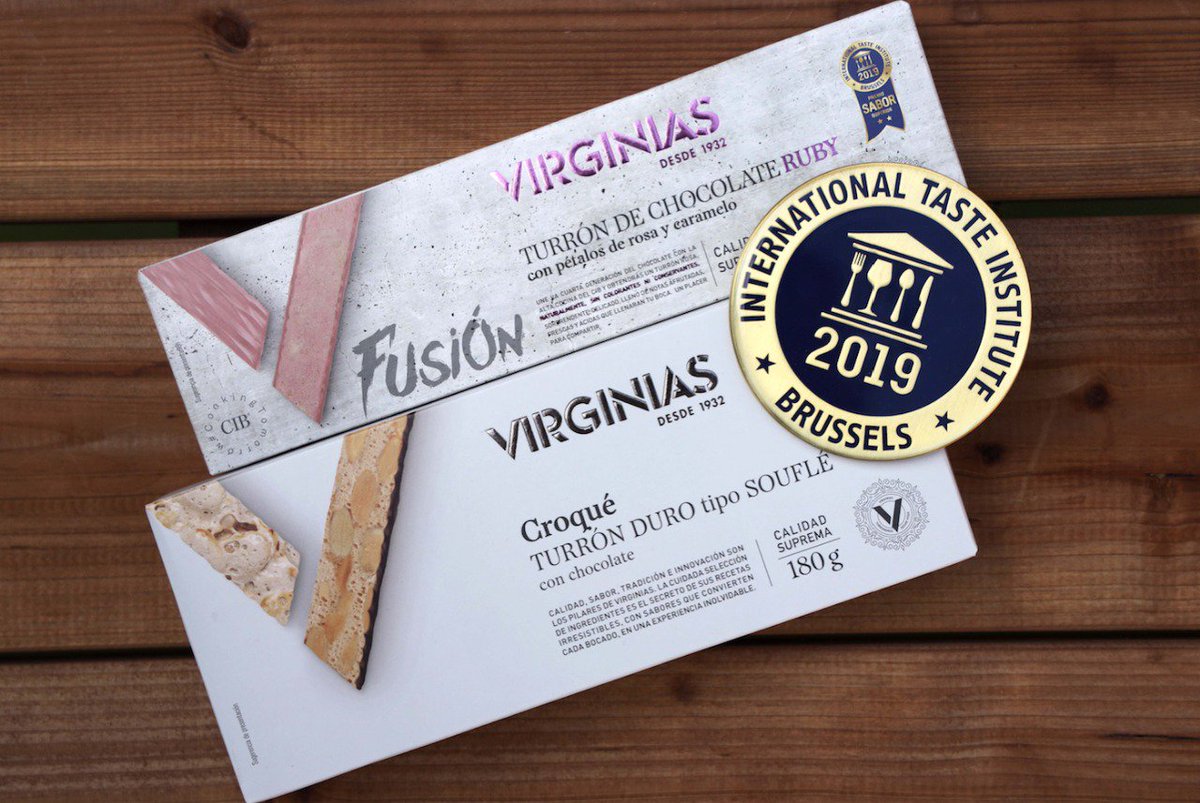 Más de 200 chefs y sumilleres del <a href="/itqi/">International Taste Institute</a> han premiado dos de nuestros turrones como los mejores de #Europa 🎉 Descubre el increíble sabor del turrón de chocolate #Ruby con pétalos de rosa y caramelo y nuestro dulce Croqué, todo un espectáculo para tus sentidos 😍