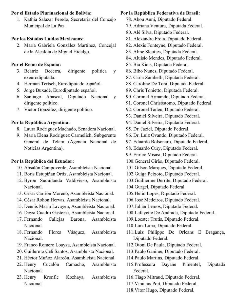 FFLORESV's tweet photo. #ÚltimaHora | Hacemos público este importante “Manifiesto de #DemócratasConEcuador”

Más de 200 demócratas del Mundo, rechazamos la inmiscuencia del Madurismo y otros sectores, en contra de la democracias de la región y #Ecuador 🇪🇨

¡Es momento de unirnos y luchar juntos! https://t.co/sGfaO7nN9N