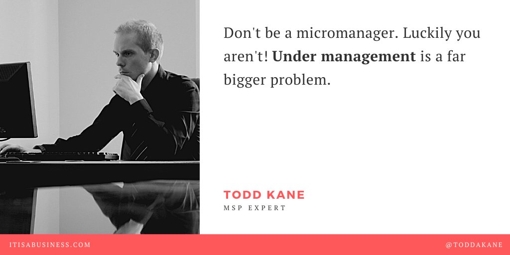 toddakane's tweet photo. Don't be a micromanager. Good news, you aren't! #undermanagement is a far bigger problem.
https://t.co/JnWsgSqQOw https://t.co/B6Yk5HVVI7