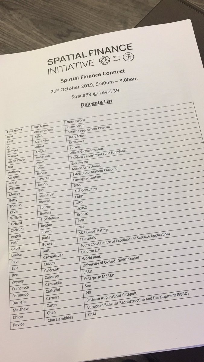 FCaramelle's tweet image. Today we are at @SatAppsCatapult #SpatialFinance event. We will be exploring how #space &amp;amp; #sat #tech can be used in finance. 
@enterprisem3