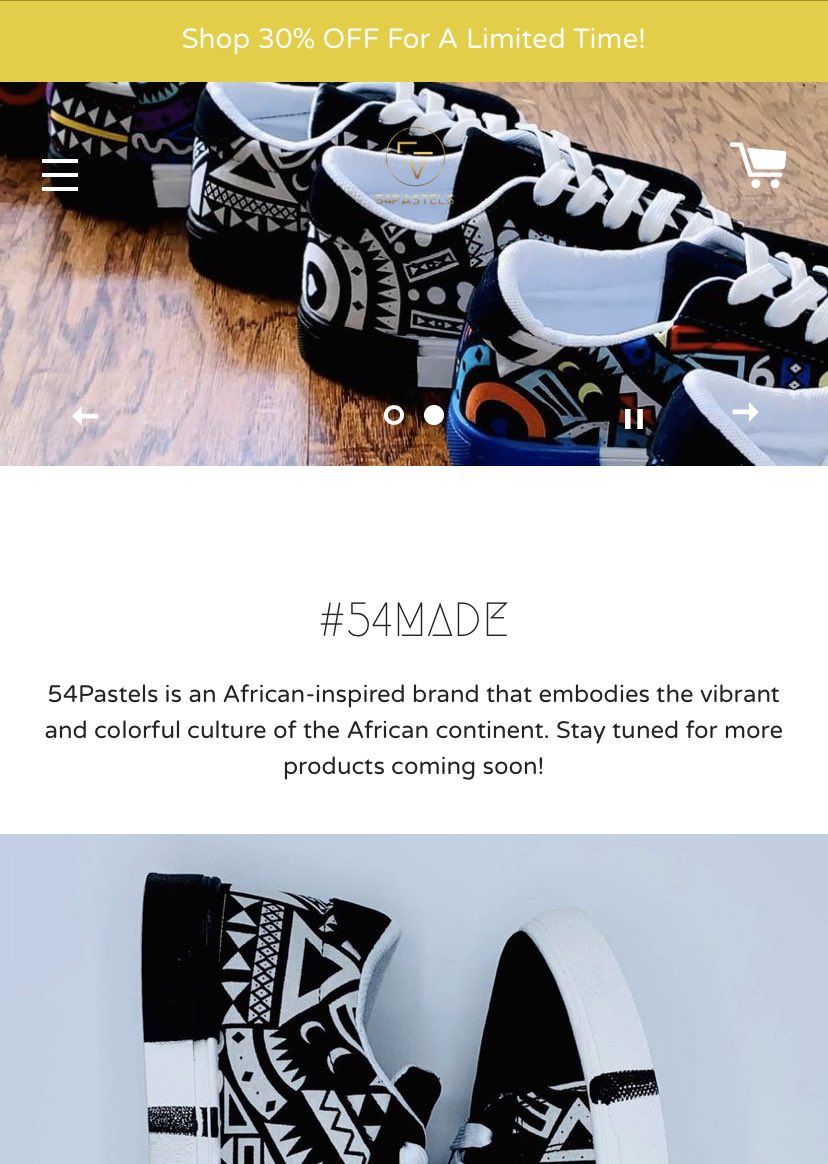 54pastels's tweet photo. And we are live!! Check us out today at https://t.co/jMPnG8Ckr3 !
#54made #launch #shoegame #africaninspired https://t.co/yLn09qWz2p
