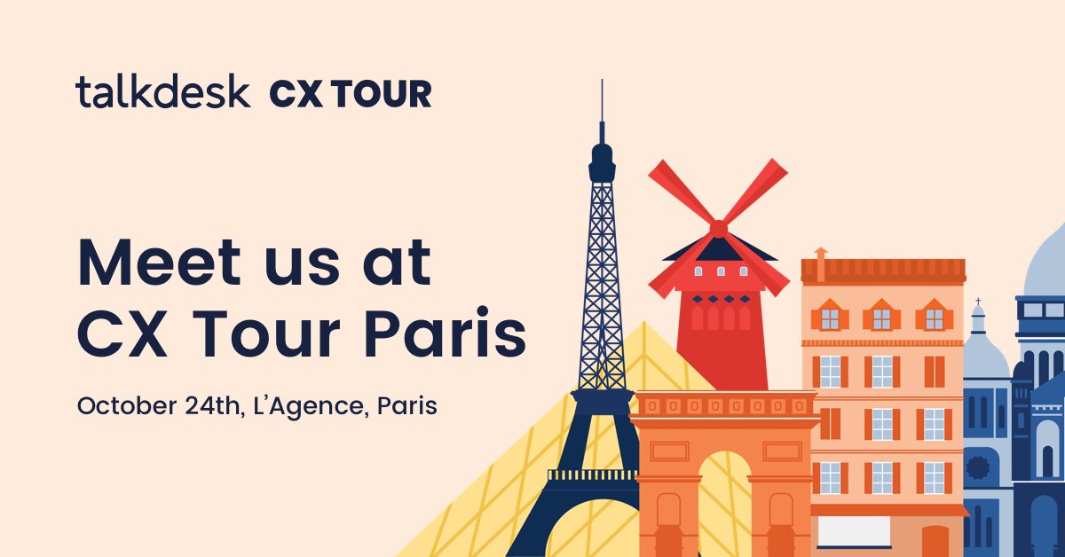 CX Tour Paris is around the corner! Join us on October 24th and learn with industry thought leaders from <a href="/EmployBridge/">EmployBridge</a>, <a href="/zenconnect_fr/">Zenconnect</a>, <a href="/JohnPaulGroup/">John Paul</a>, CX-impact &amp; <a href="/Talkdesk/">Talkdesk</a>. bit.ly/31zD7qM
