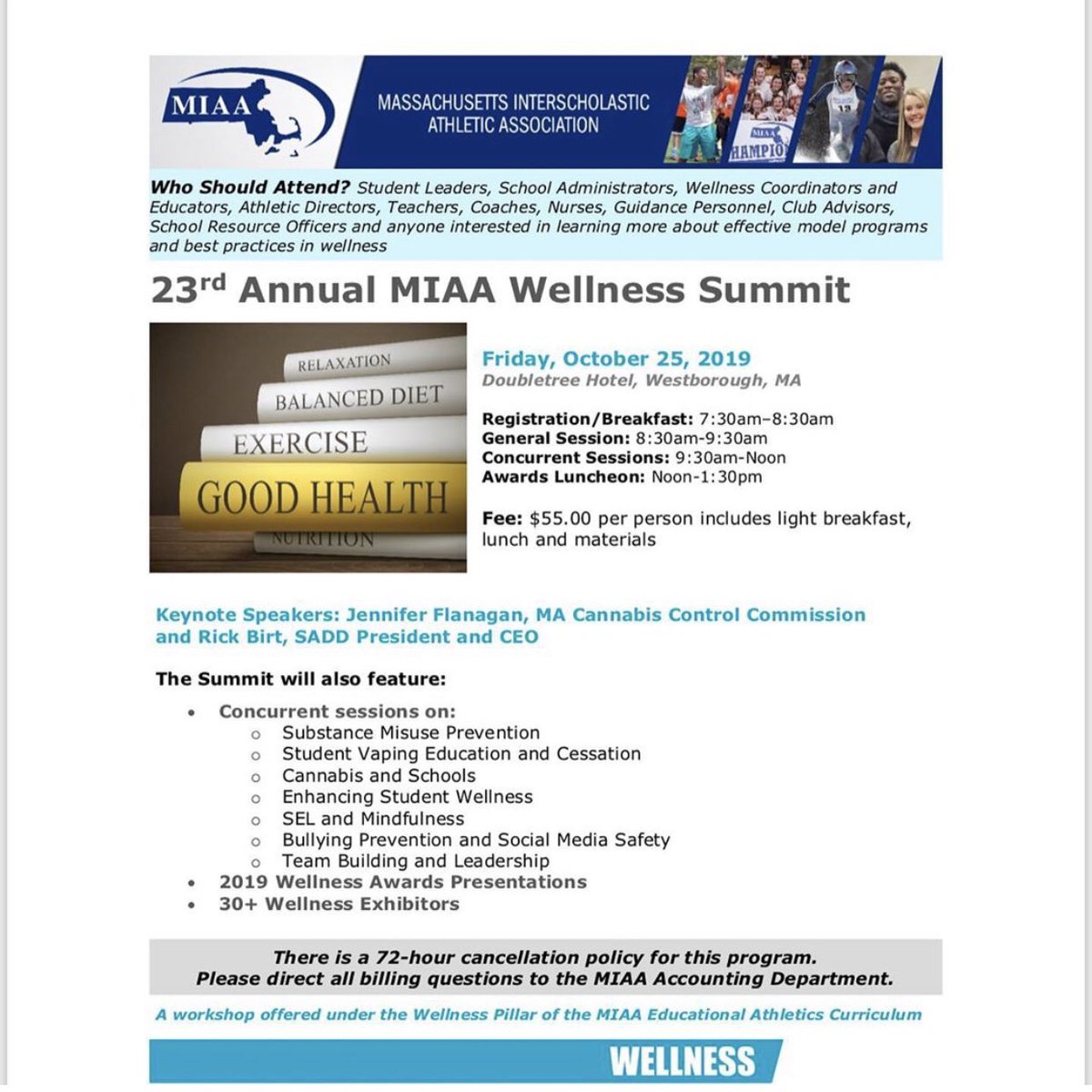 Don’t forget to save he date and visit me at the 23rd annual MIAA Wellness Summit!!