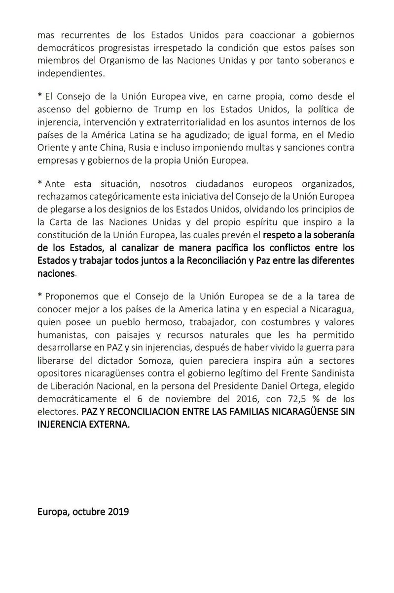 embaniclondon's tweet photo. European Committee of Solidarity with the People's Sandinista Revolution, uniting grps from #UK #Ireland #Belgium #SpanishState #Germany #France #Denmark #Switzerland #Italy #Sweden #Finland #Portugal rejects latest @EUCouncil statements #Nicaragua PDF: https://t.co/2vfJn7SGrK https://t.co/cCfXodJc2Z