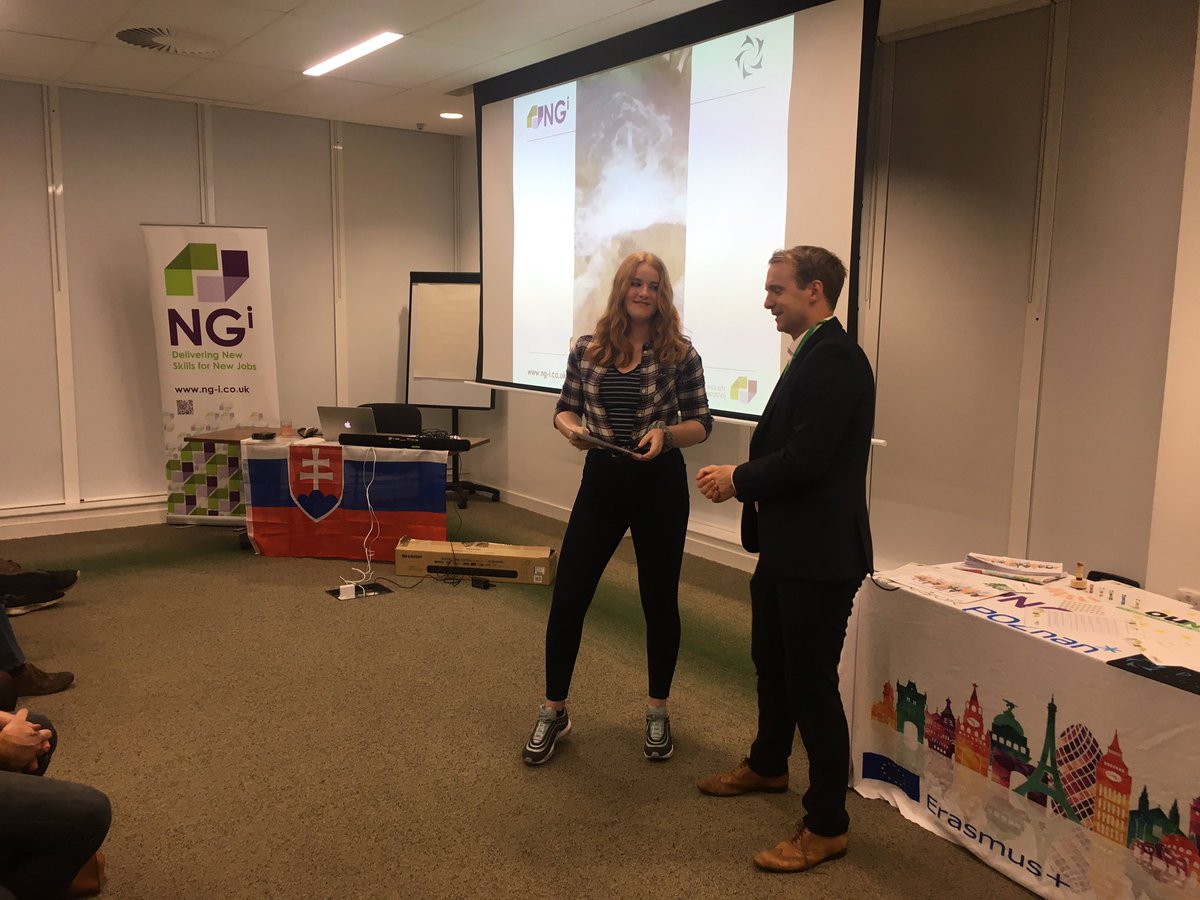 NGiLimited's tweet photo. More of our great participants receiving their certificates following 2 weeks in Slovakia 🇸🇰 running their own business @EUErasmusPlus @RushcliffeLibDm @EastLeakeAC @TootHillExtra @TheManorAcademy @Rushcliffe @RUDDINGTON_info @RUDDINGTON_info https://t.co/Ns761gWZ8w
