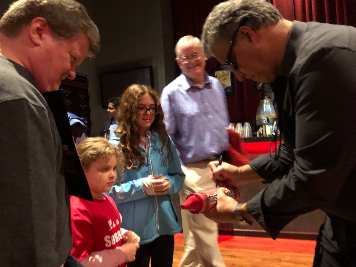 TraderJayna's tweet photo. @krisbatt @Tony_BATtista @tastytrade ...btw... #FullyForgiven! #TraderKenzie went into #HSSS thinking she would joke with @Tony_BATtista for "getting names wrong"...but she and @TraderJayna were soon mesmerized by his presence. THANK YOU LadyBat and BabyBat for sharing him with us all, especially all those weekends! https://t.co/2d6UQ4UV9W