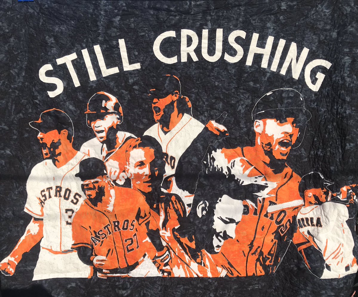OuttaCtrlStitch's tweet photo. @ChrisRose @KMillar15 @blummer27 Know it’s a long shot, but looking for a couple WS tickets, I’ll make you a quilt of your choosing in trade. Here are some examples of what I can do. 😁👍🤞 #IntentionalTalk #WorldSeries #TakeItBack #Astros #Quilt https://t.co/0W7DjC1sFy