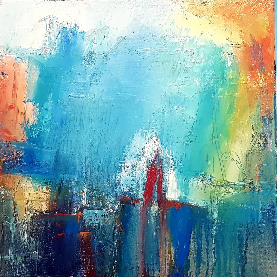 KateBellArt's tweet photo. Work in progress. Mixen Sound .Oil on linen.50 cm x 50 cm #welshart #contemporaryartist #painting #abstractingthelandscape #elysiumartspaces @Arts_Wales_ @elysiumgallery @Welsh_art https://t.co/5WSYSgCOsl