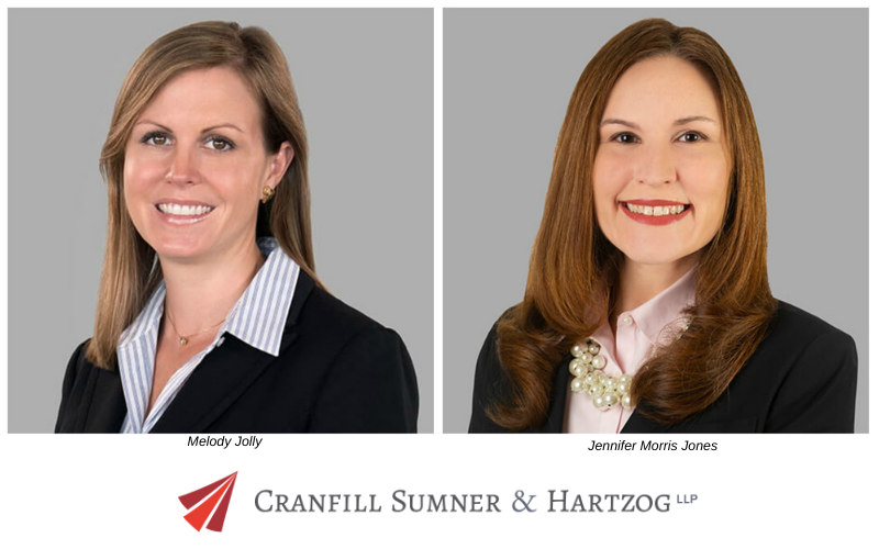 cshlaw's tweet photo. Congratulations to Melody Jolly and Jennifer Morris Jones who were recently appointed to leadership positions in @DRICommunity. Melody will serve as Chair of the Professional Liability Committee. @nc_wclawyer will serve as Chair of the Workers’ Compensation Committee. #reputation https://t.co/kU1EckE92t