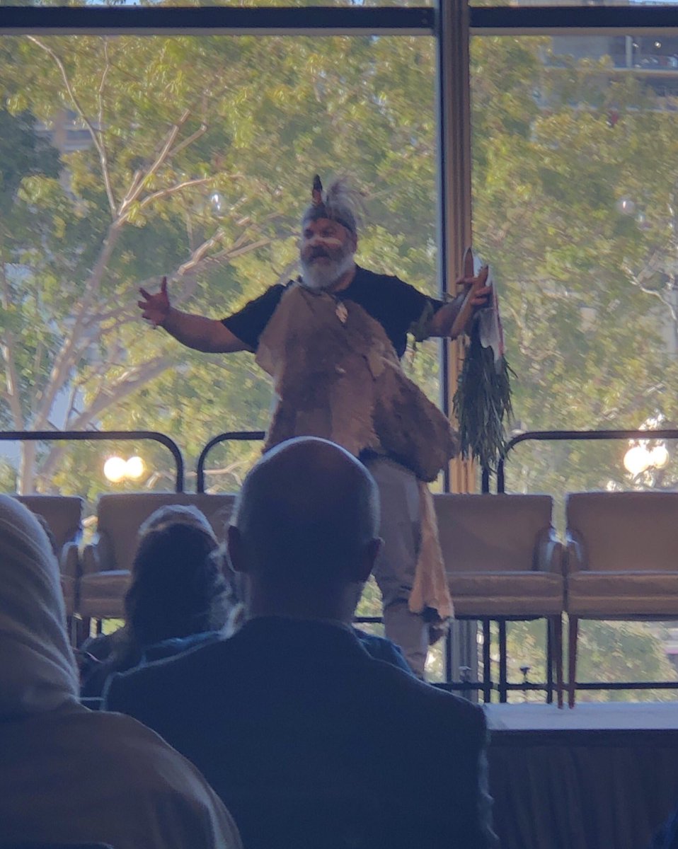 David Fricker <a href="/ICArchiv/">ICA - International Council on Archives</a> opening the #DTAAdelaide2019 with a beautiful Welcome to Country from Mickey O’Brien