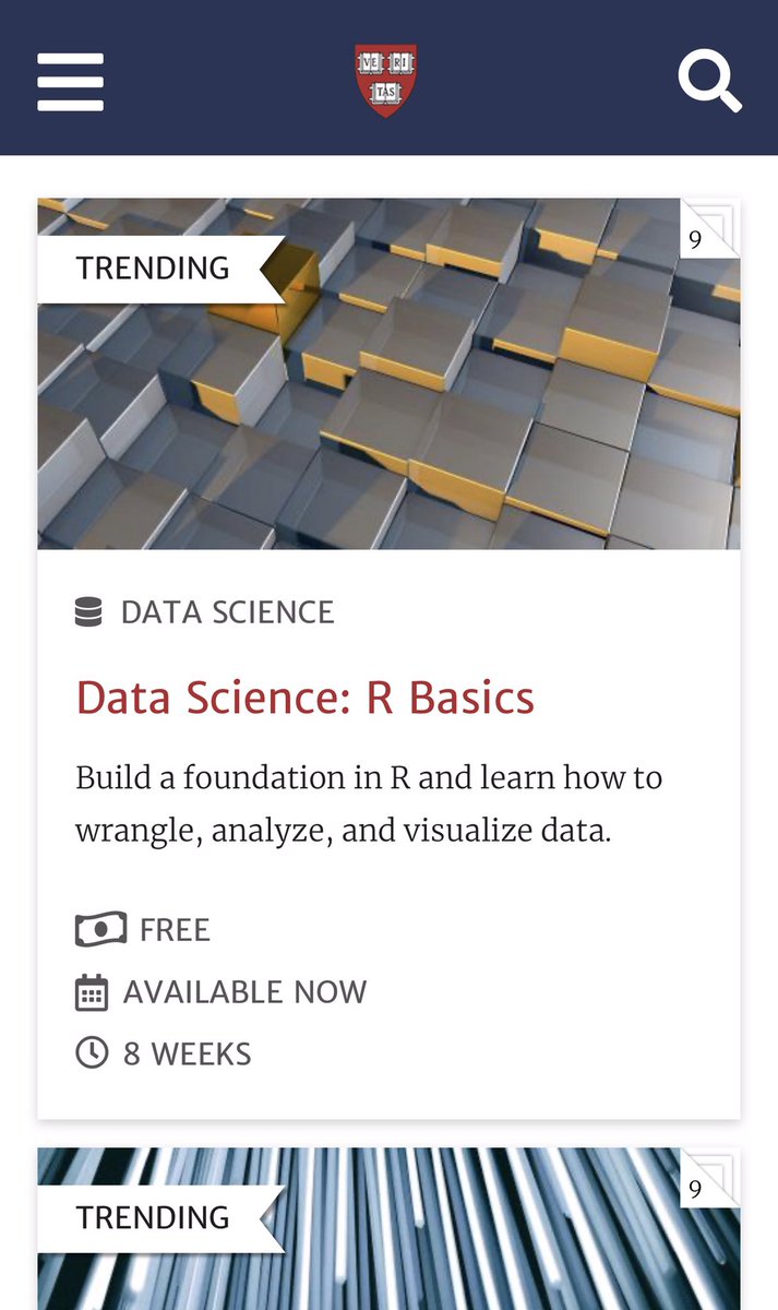 ugurdata's tweet image. Today I start Harvard Online R basics course! @harvard_data @HarvardOnline #DataScience #Rbasics #onlinecourses