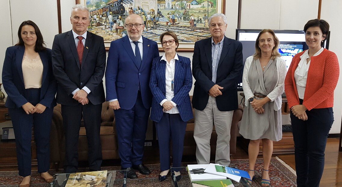 AlineMLocks's tweet image. Com a Ministra da Agricultura @TerezaCrisMS e embaixador da Espanha @GarciaCasasF falando da Plataforma e Selo #ProduzindoCerto para a pecuária brasileira, além da colaboração 🇧🇷🇪🇸 no setor agropecuário. É o Brasil em busca de soluções brasileiras! #BrazilByBrasil #AliancaDaTerra