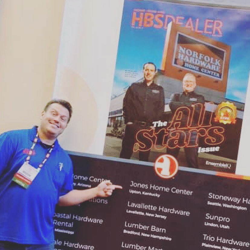 At the <a href="/doitbestcorp/">Do it Best</a> show this weekend 👍🏼. Ted found us noted as a Hardware All-Star &amp; Heather was super-pumped she found Mr. Friendly while wearing her Mr. Friendly shirt. #superfan #dib #since1977