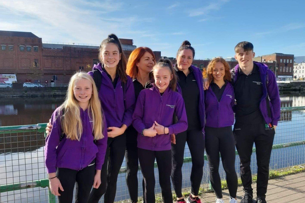 rebelacro's tweet photo. And they're off...our first 4 gymnasts David &amp; Holly , Chloe &amp; Juliette, along with coaches, are on their way to Israel.  Luck of the Irish to all. Can't wait to see their routines on live stream. Thanks so much to all for your support so far.........

https://t.co/X6YpXehqxm https://t.co/vAoEF7W7sz