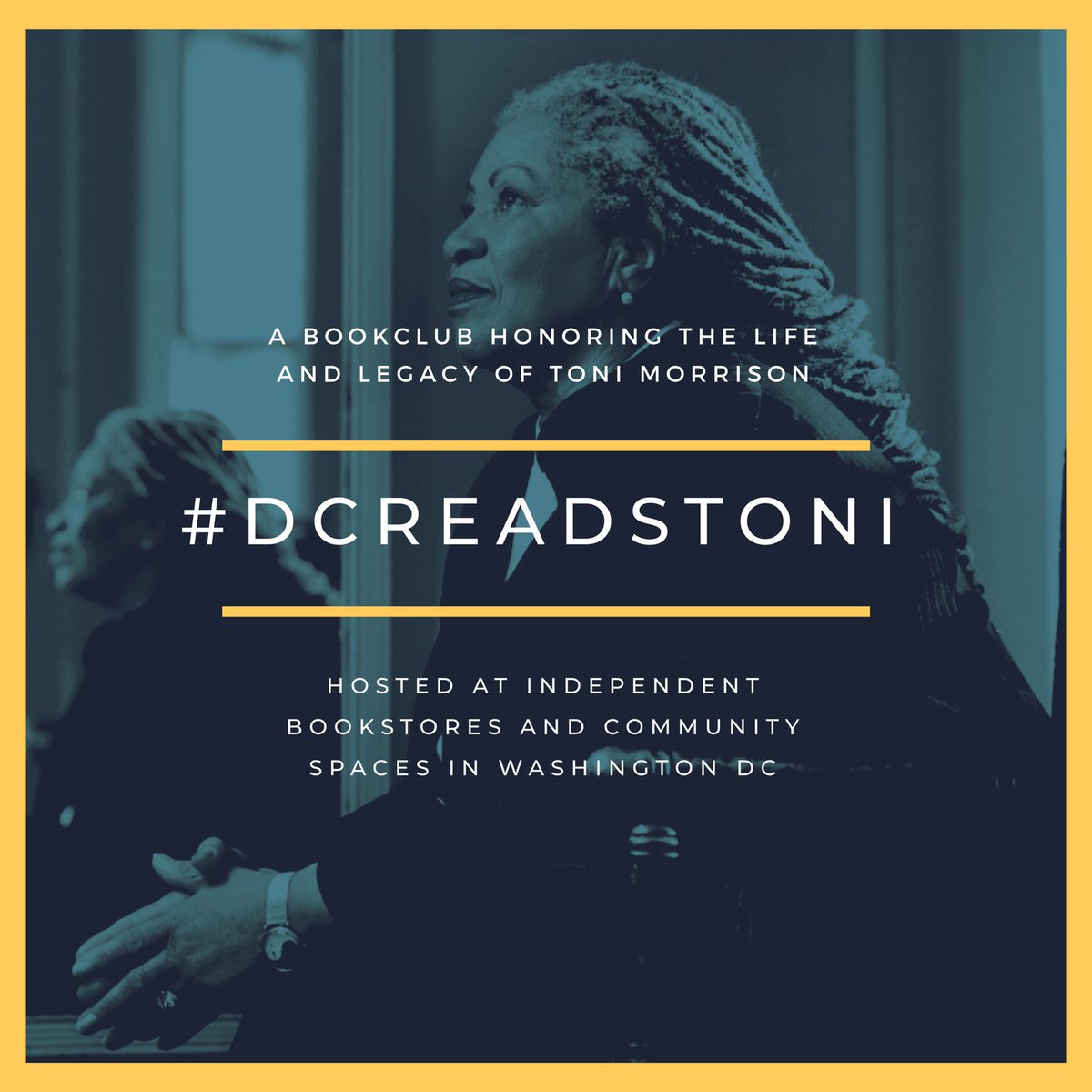 spinesvines's tweet photo. #DCReadsToni is a bi-monthly bookclub hosted at various Independent Bookstores and community spaces in Washington, DC. Join us as we read the magnificent literary works of one of the most impactful storytellers of all time. #spinesvines #diversespines #ToniMorrison #freeindc https://t.co/xLhyTjK2GU