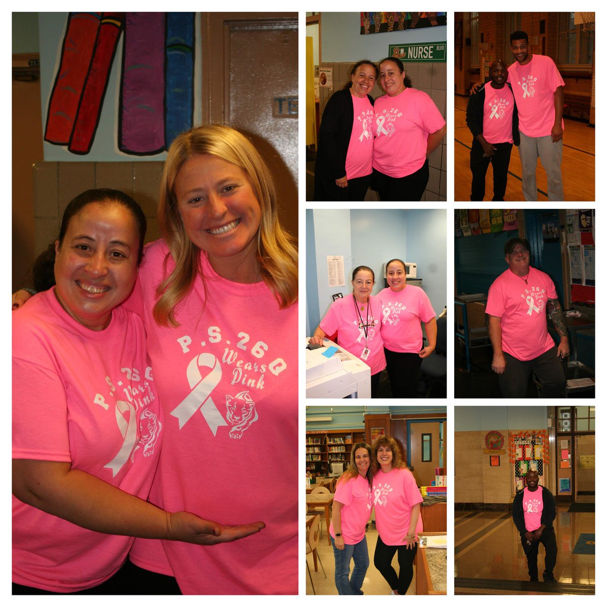 ps26q's tweet photo. On Wednesday, October 16, 2019 - PS26 wore pink for Breast Cancer Awareness. #uftgopink https://t.co/vrhTsJRi4K
