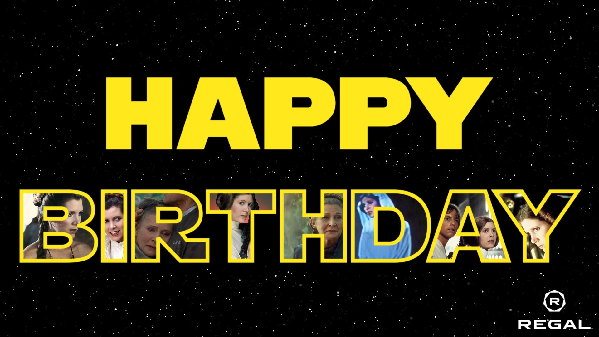 Happy Birthday to the brightest light in the galaxy. Forever our Princess and General, Carrie Fisher! 