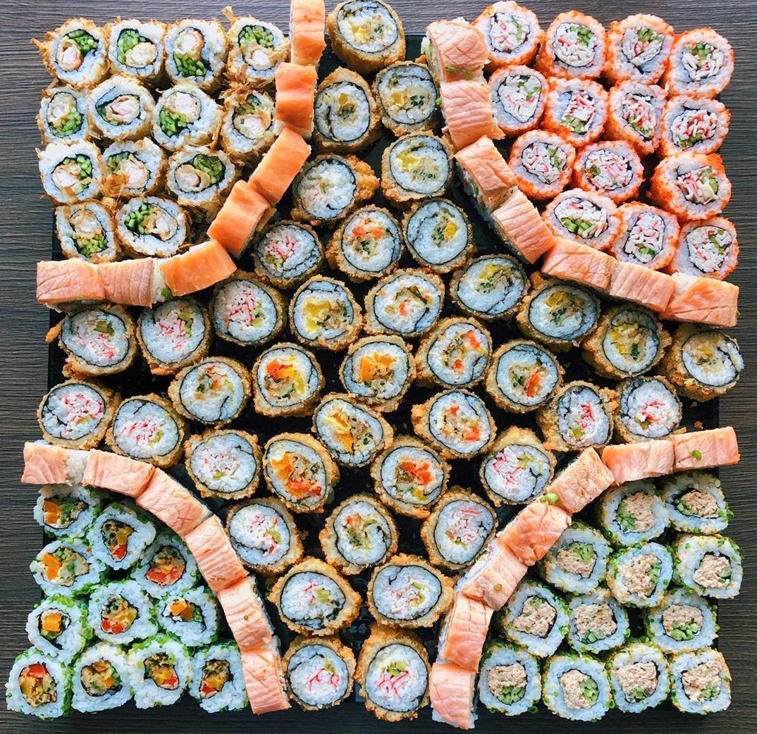 Мозаика из роллов