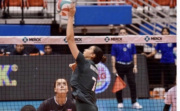 FAUVolleyball's tweet photo. We are very proud of our alumni Ivone Martinez for representing her country, Mexico, at the Norceca Continental Championship and for starting her professional career in Hungary. Way to go Ivone!!!! https://t.co/q8mudJReWS