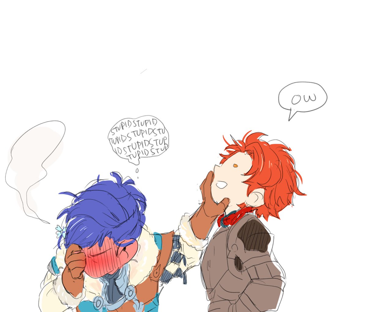 sylvain always knows how to cheer felix up (and simultaneously piss him off) #sylvix #fe3h 