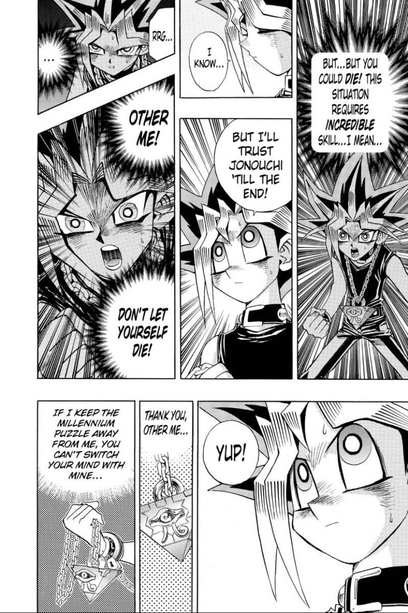 The biggest thing I’ve taken away from Yu-Gi-Oh! so far is that friends are people who inspire you to want to grow and become a better person, and Yugi’s decision to duel Joey on his own without the pharaoh’s help is certainly a great representation of said idea.