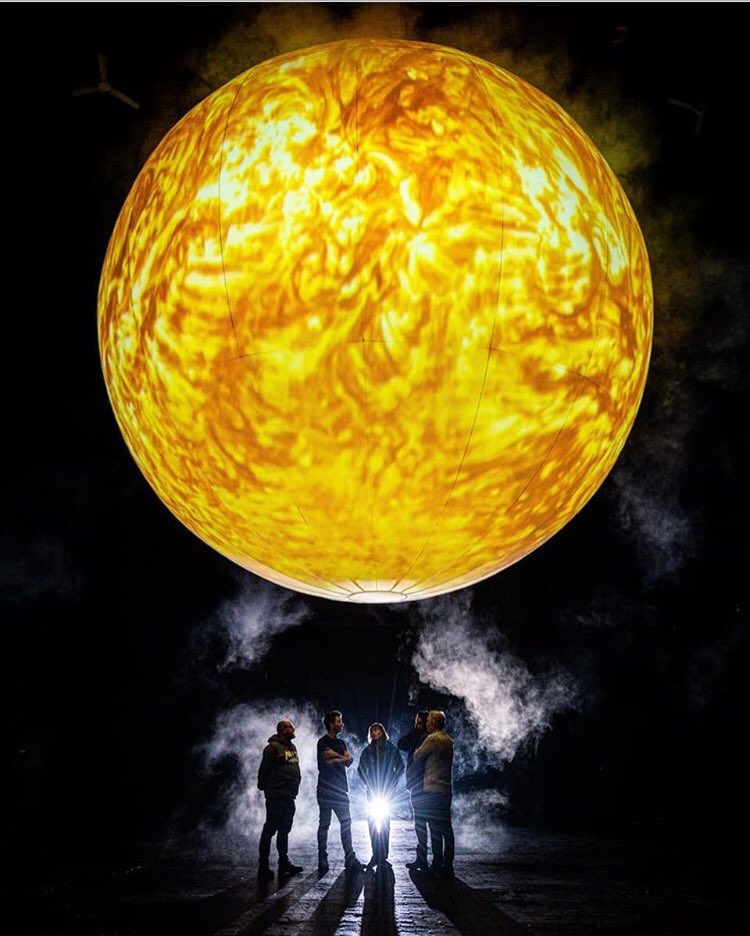 Alex Rinsler (@alexrinsler) on Twitter photo Premiered SUN this week- new artwork in partnership w/ <a href="/rwwalsh/">Robert Walsh</a>, 7m sphere projecting 10weeks in the life of the Sun, with <a href="/NASA/">NASA</a> SDO imagery. Supported by <a href="/ace_national/">Arts Council England</a> and <a href="/STFC_Matters/">Science and Technology Facilities Council</a>. Image by @oliscarff Premiered SUN this week- new artwork in partnership w/ <a href="/rwwalsh/">Robert Walsh</a>, 7m sphere projecting 10weeks in the life of the Sun, with <a href="/NASA/">NASA</a> SDO imagery. Supported by <a href="/ace_national/">Arts Council England</a> and <a href="/STFC_Matters/">Science and Technology Facilities Council</a>. Image by @oliscarff