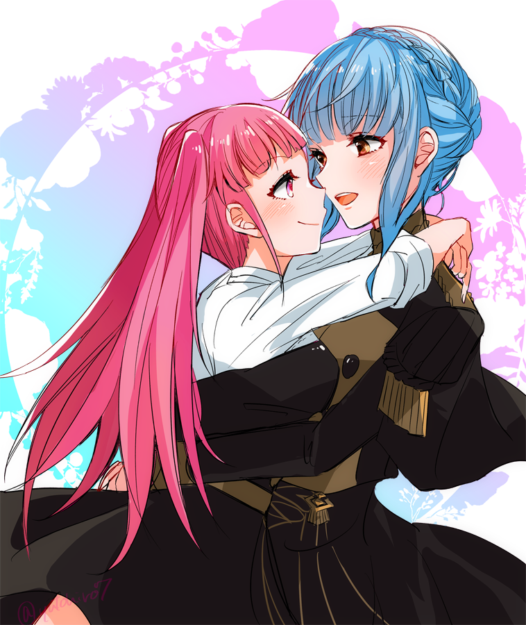 ヒルダ=ヴァレンティン=ゴネリル ,マリアンヌ=フォン=エドマンド 「ヒルマリ 」|ゆと@原稿のイラスト