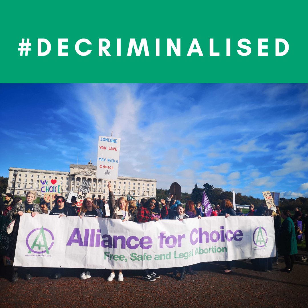 Alliance for Choice will welcome the Repeal of sections 58&amp;59 of the Offences Against the Persons Act, which has until now barred thousands upon thousands of women &amp; pregnant people from access to abortion healthcare at home and with dignity, at midnight. 
buff.ly/2J7HZ02