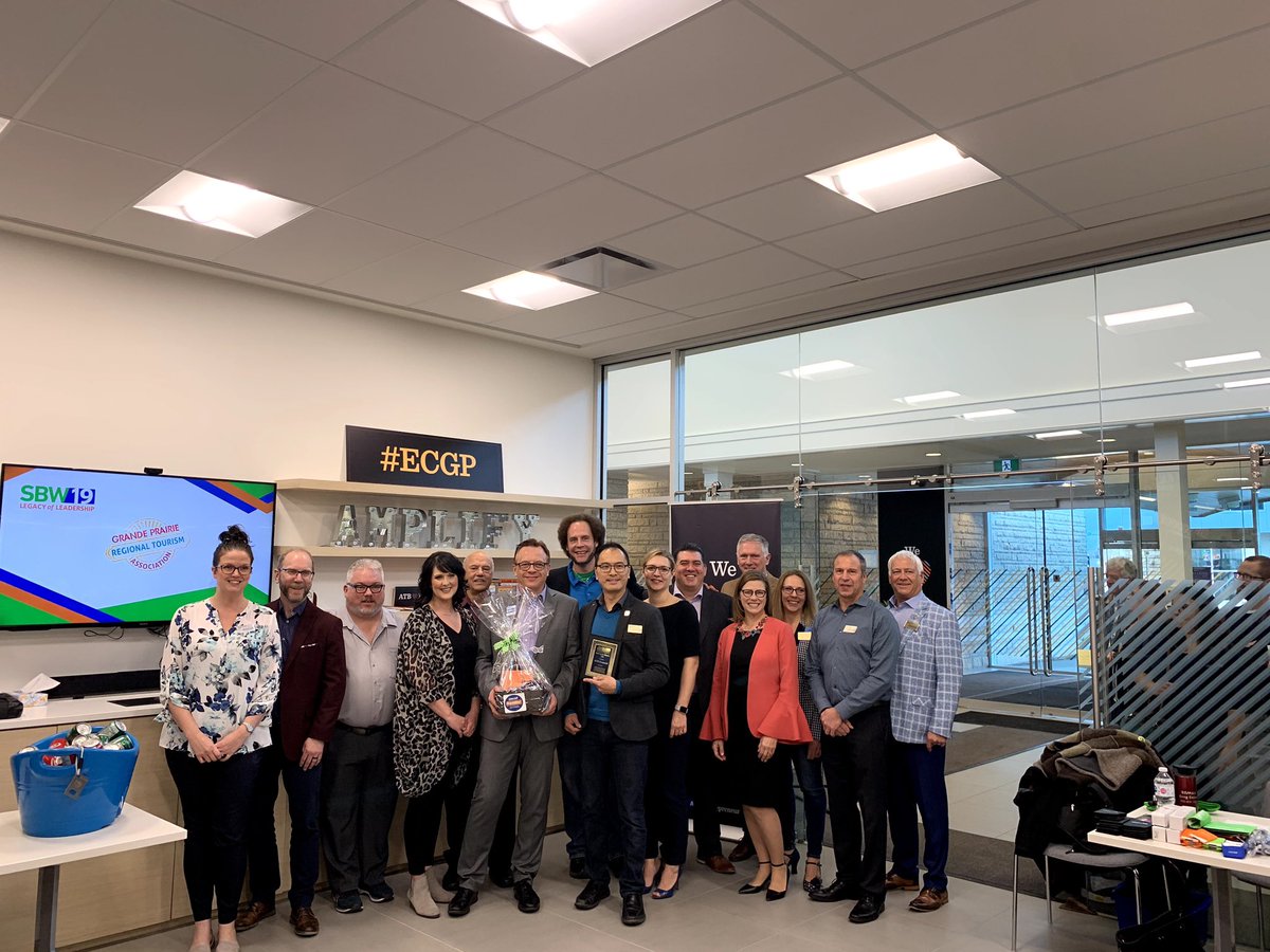 NizarAbouchami's tweet photo. Business week kick-off @atbfinancial #ECGP. Thanks @GrPrChamber for the #halfcentury recognition! https://t.co/wxnTQRfKcC