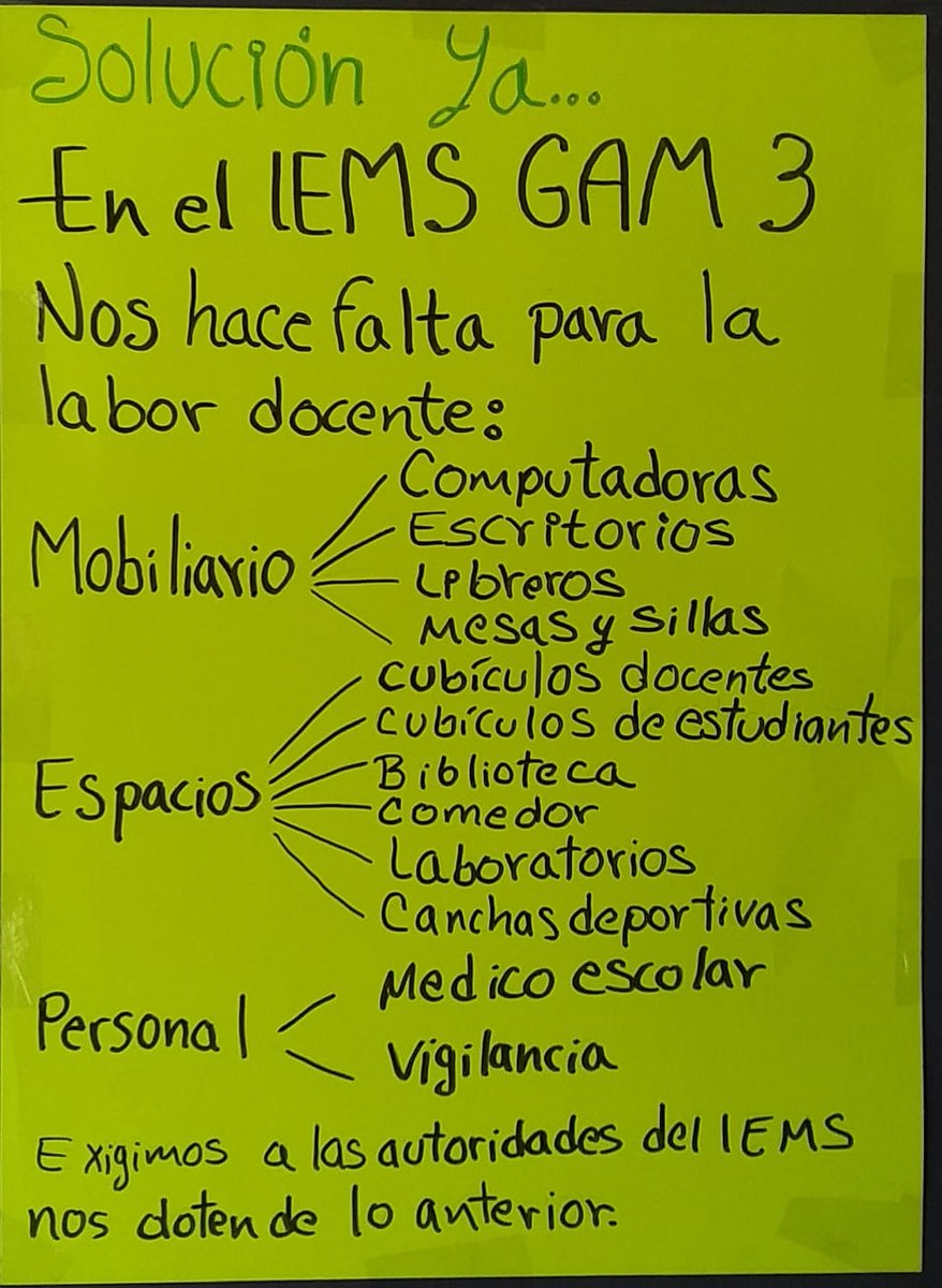 XimenaFrancoGz's tweet photo. Así en el IEMS, planteles sin personal docente ni administrativo, profes sin recursos necesarios para realizar su trabajo. El IEMS piensa que desperdiciar los recursos en más de 60 empleados de confianza SIN FUNCIONES es más necesario. https://t.co/mKhmbj2i7s