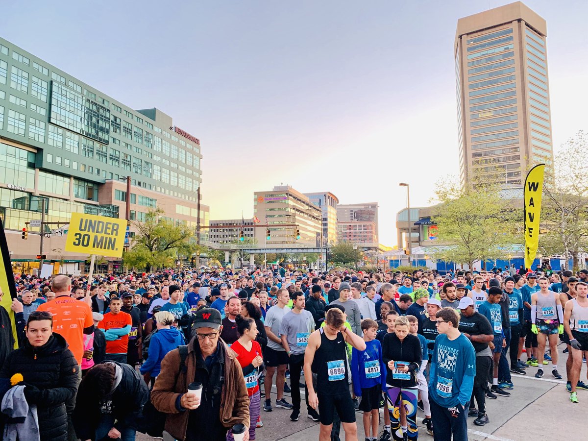 BaltCityHall's tweet photo. On Saturday, 20,000 Baltimoreans and visitors from around the world filled the streets for the 2019 @BmoreRunFest. It was a great day for running in Baltimore! Congratulations to all of the participants! #baltimorerunfest #bmorerunfest https://t.co/no4e2TJpgZ