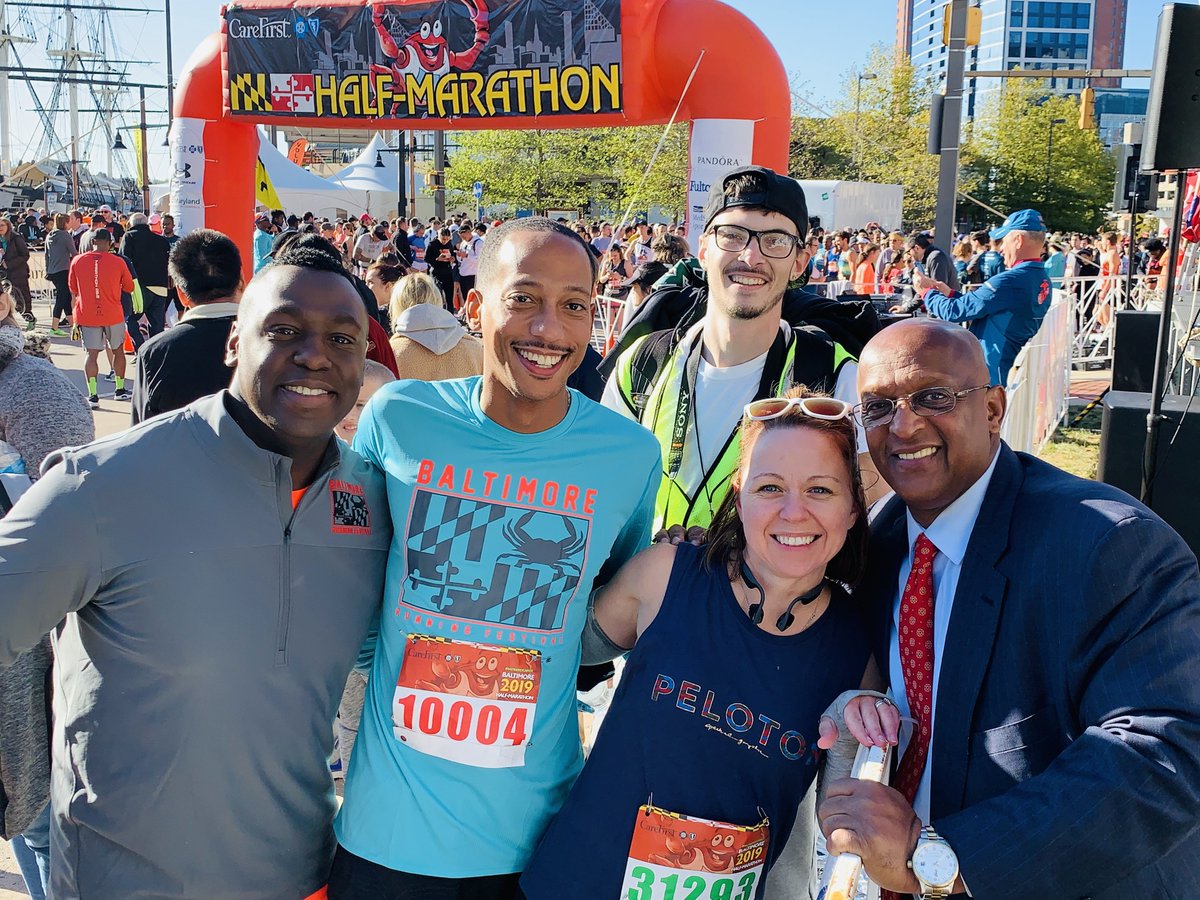 BaltCityHall's tweet photo. On Saturday, 20,000 Baltimoreans and visitors from around the world filled the streets for the 2019 @BmoreRunFest. It was a great day for running in Baltimore! Congratulations to all of the participants! #baltimorerunfest #bmorerunfest https://t.co/no4e2TJpgZ