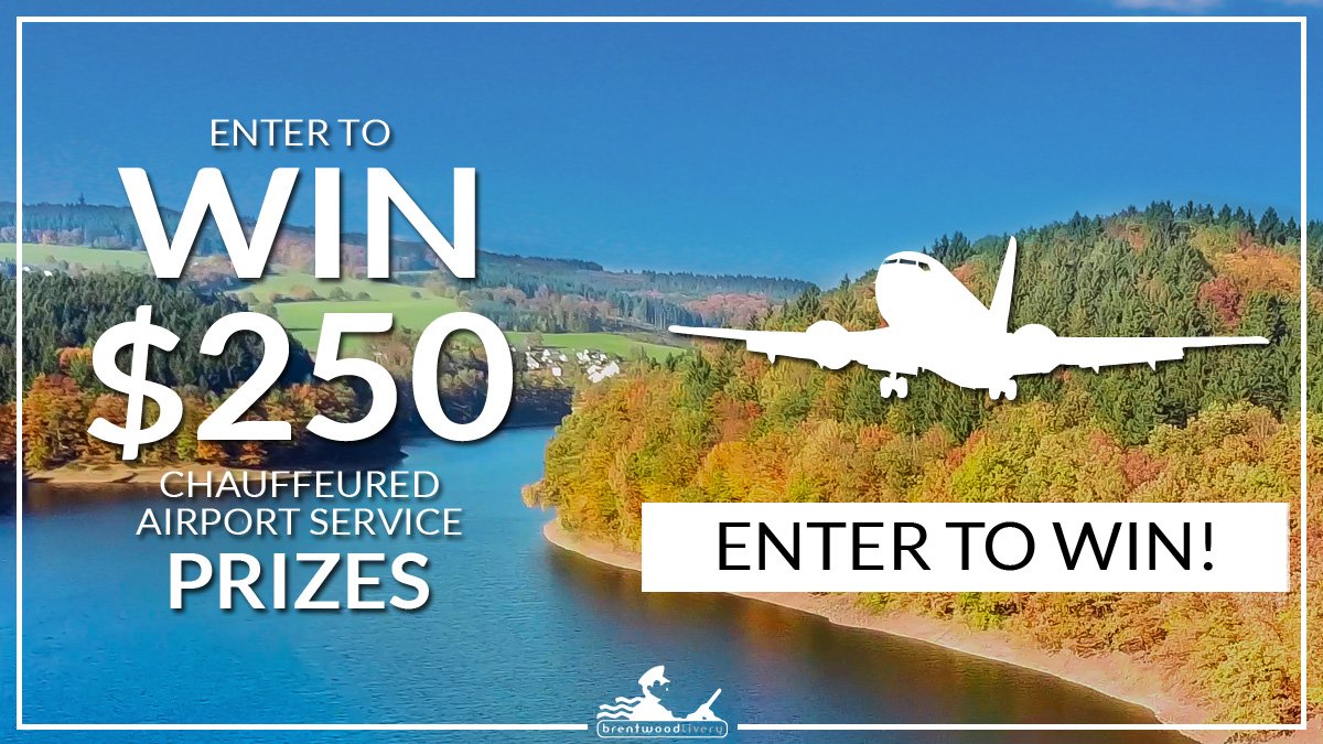 BrentwoodLivery's tweet photo. Our new contest is now live!! This month we are giving away $250 chauffeured airport service prizes for the rest of the month. For every 250 entries we will pull another winner so lots of chances to win!
https://t.co/0F9Jw9WwYW https://t.co/klEKZFmyck