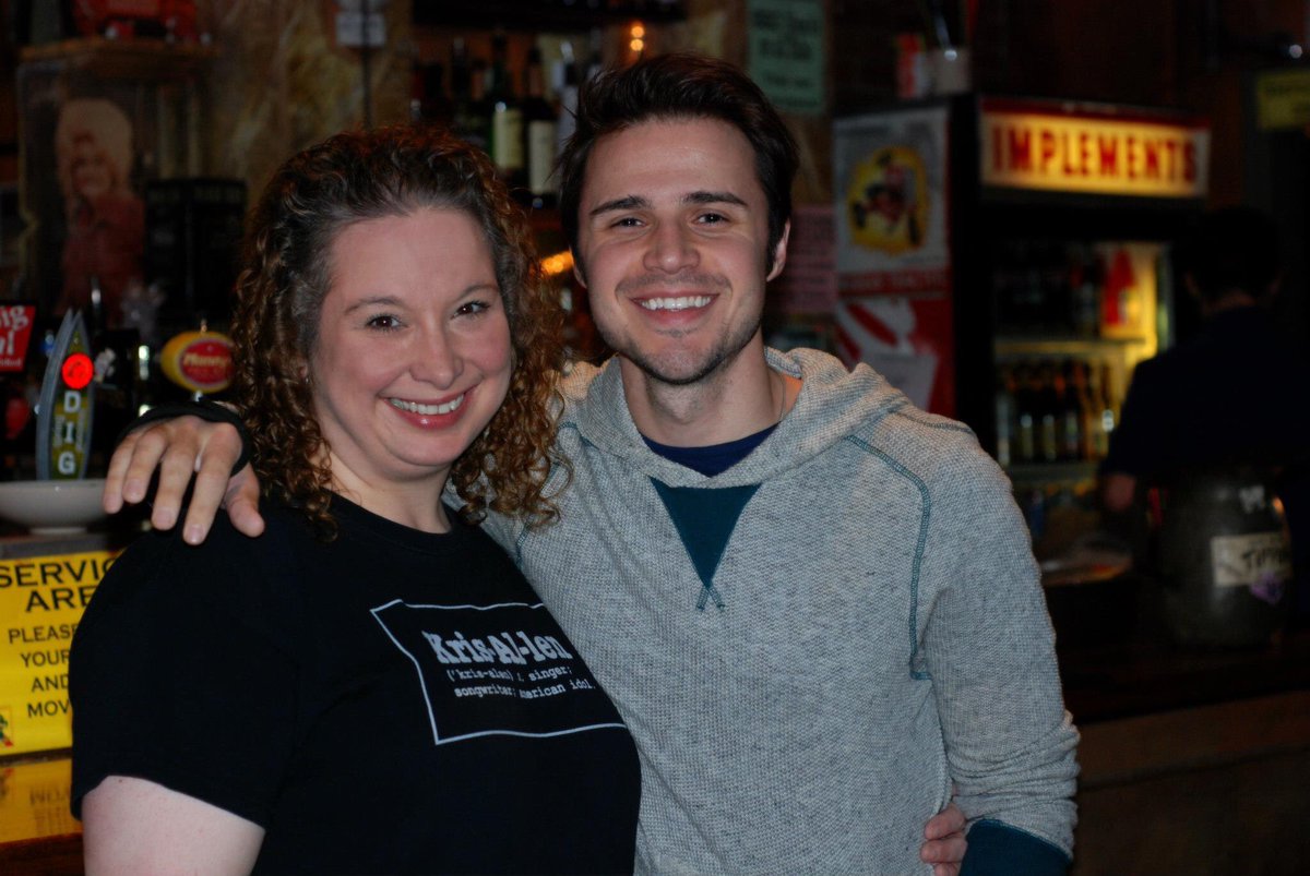 melenie_mac's tweet photo. Looking forward to a fun evening with this guy tonight, celebrating 10 years of music with fellow fans!! Who’s coming to the @KrisAllen show at Columbia City Theater? https://t.co/Y8Kq0qwBji