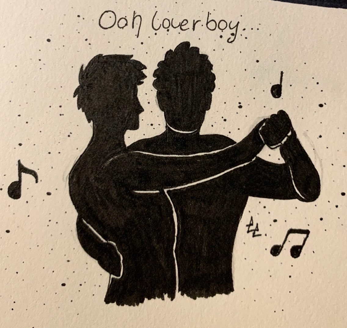 Marvellous666's tweet photo. #ineffableinktober day 21: Dancing
.
.
.
.
.
#ineffableinktober2019 #ineffableinktoberday21 #inktober #inktober2019 #inktoberday21 #goodomens #goodomensfanart #goodomensfanartist   #ineffablehusbands #ineffablehusbandsfanart #crowley #aziraphale #fanart #myart #goodomensdancing https://t.co/5d5q8bjSbk
