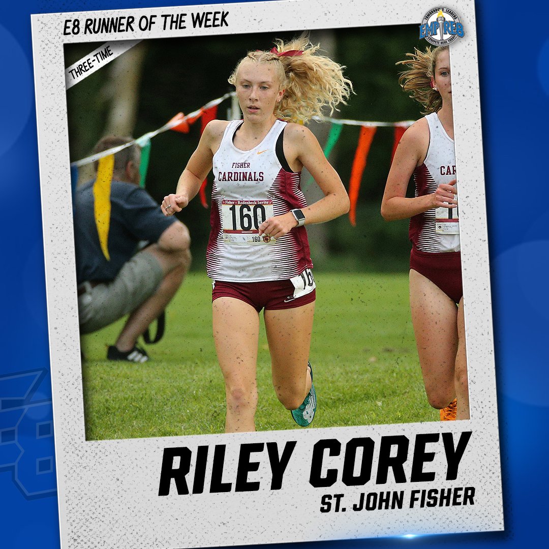 It's a <a href="/FisherAthletics/">SJF Cardinals</a> sweep for #E8 cross country weekly accolades, as Andrew Ford and Riley Corey continue their outstanding seasons! Both have earned the honor three times in 2019. #E8Proud #LeadersCompeteHere 
empire8.com/news/2019/10/2…