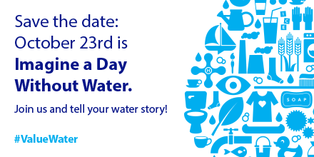 What are you doing Wednesday? <a href="/Ohio_WEA/">Ohio Water Env Assn</a> will "Imagine a Day Without Water." #ValueWater #water #wastewater