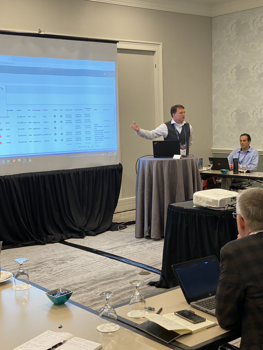 #ASGEVOLVE19 Norm showing team Cypress demo in Cypress Forum and fielding questions